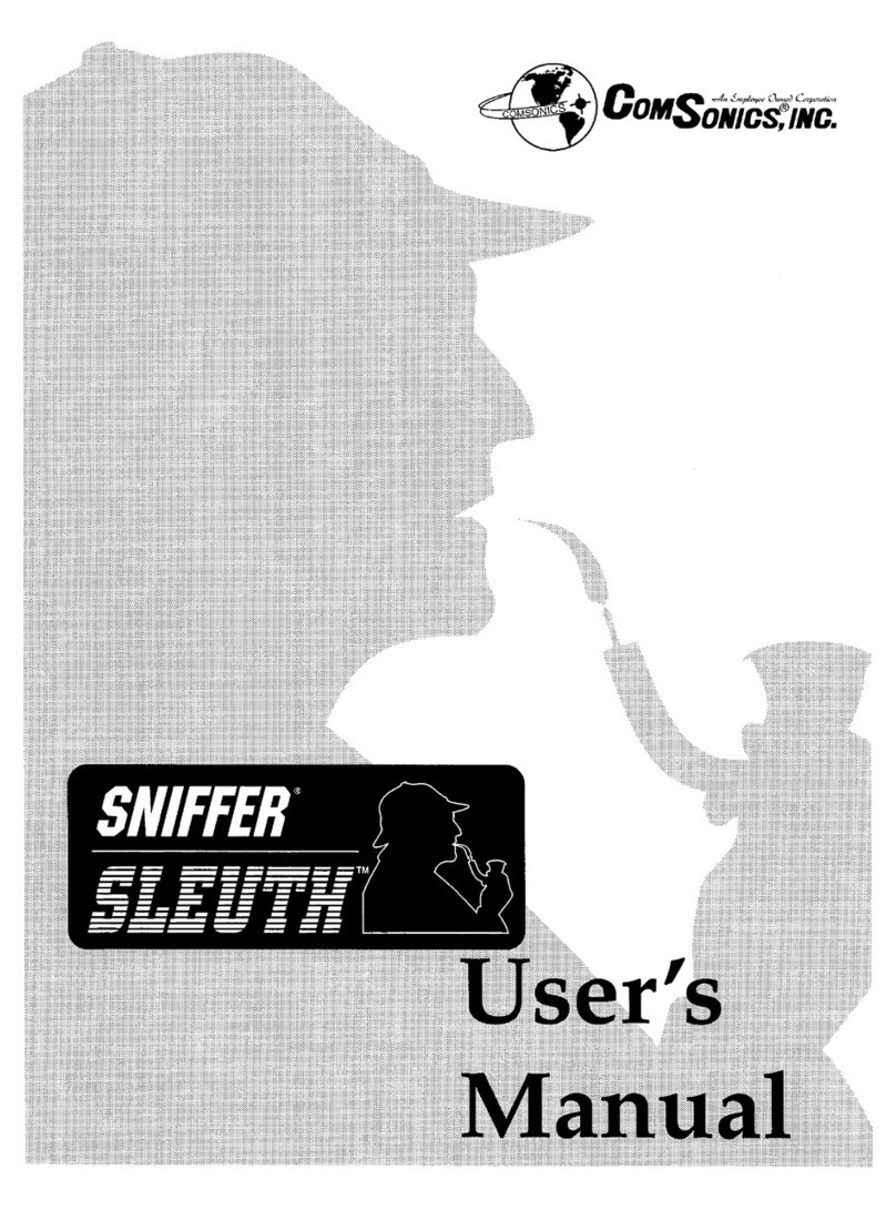 ComSonics SNIFFER SLEUTH user manual