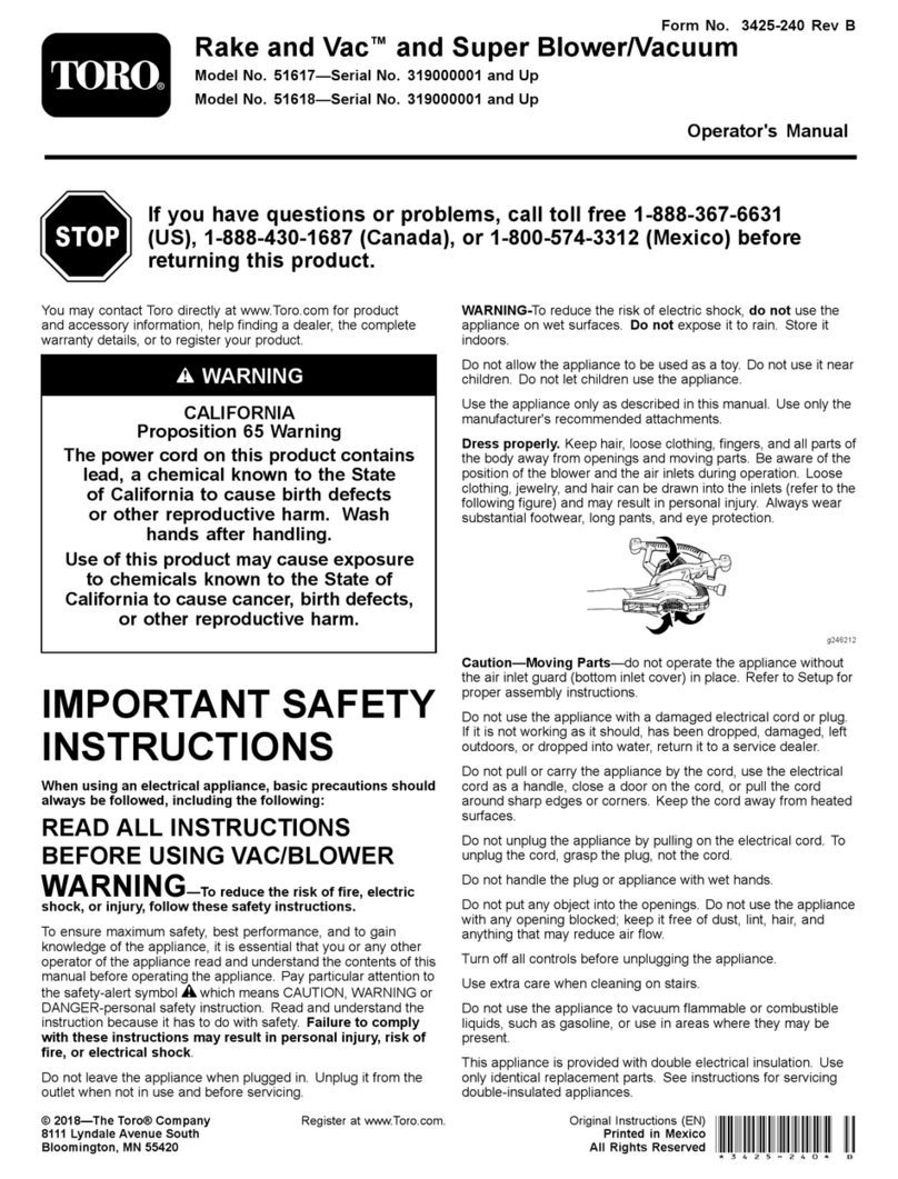 Toro 51618 User manual