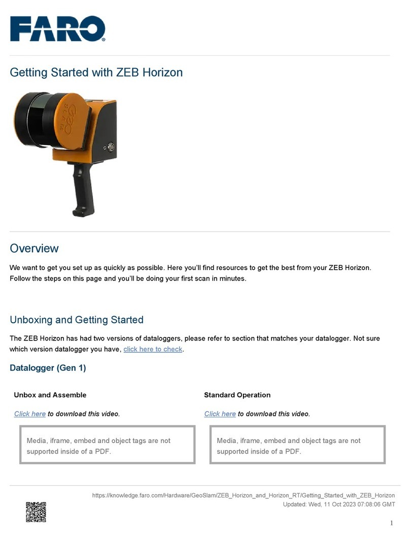 Faro GEO SLAM ZEB Horizon User manual