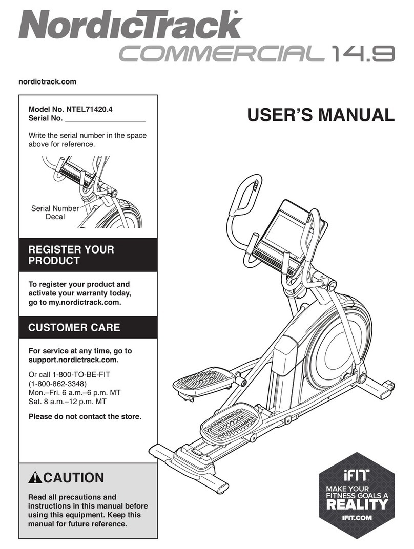 ICON Health & Fitness NordicTrack COMMERICAL 14.9 user manual
