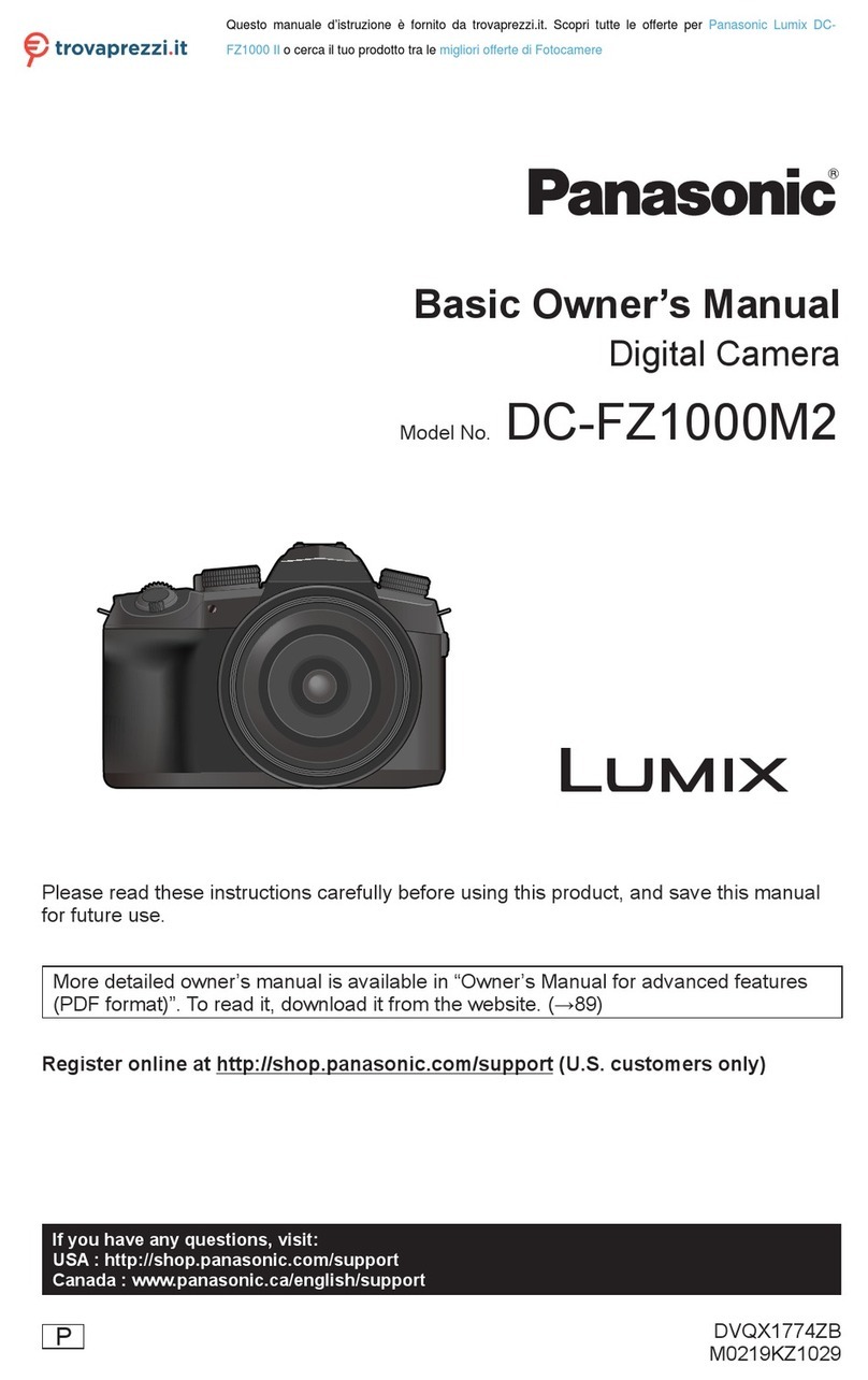 Panasonic Lumix DC-FZ1000 II Installation and service instructions