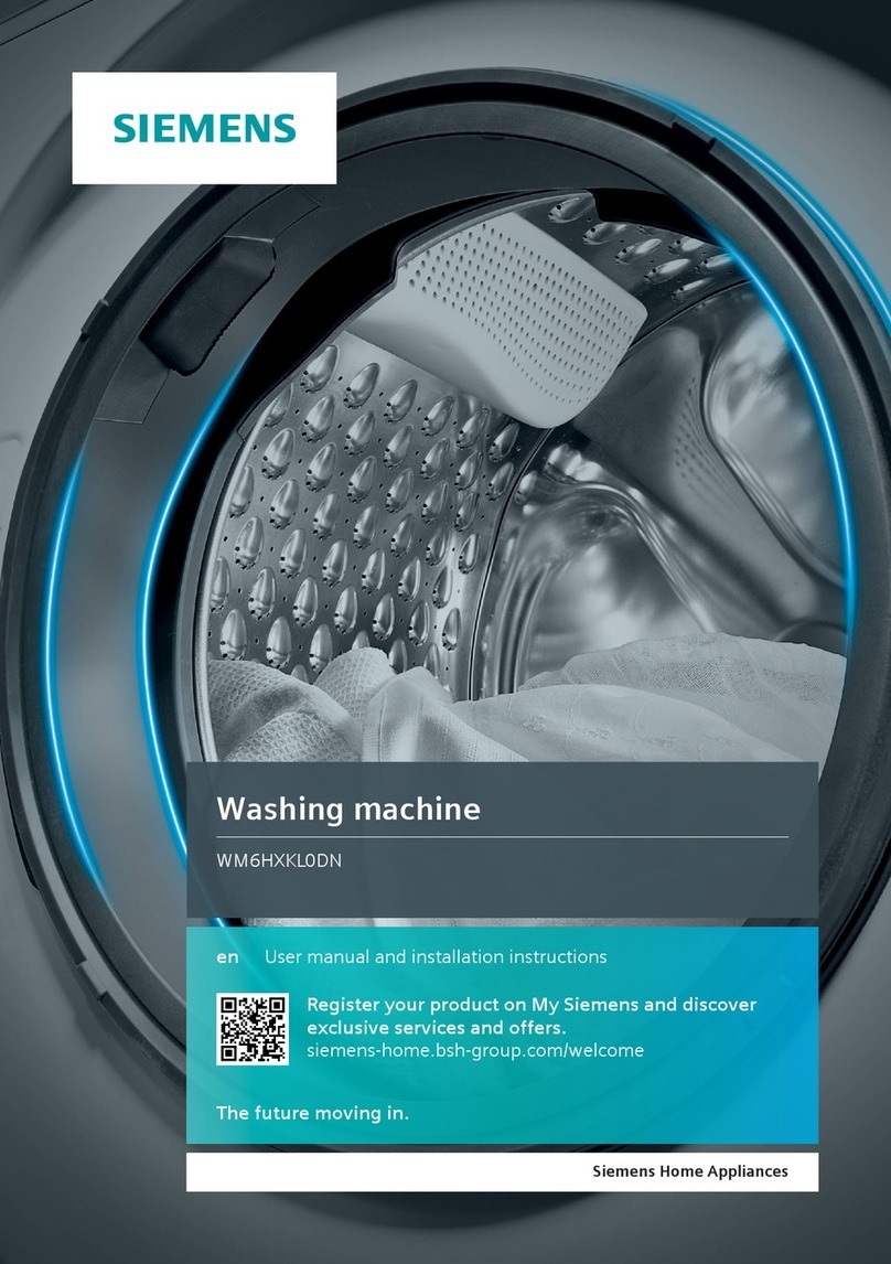 Siemens WM6HXKL0DN User manual