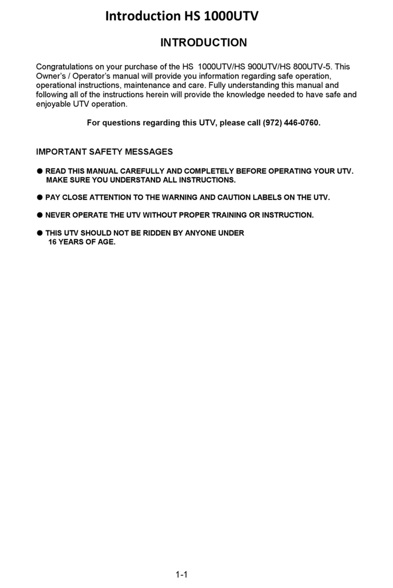 Hisun HS 1000UTV User manual