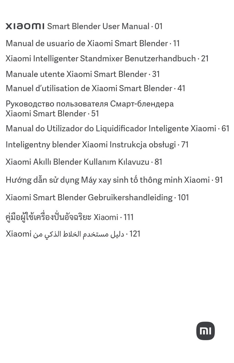 Xiaomi Smart Blender User manual