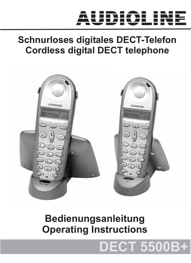 AUDIOLINE DECT 5500B+ operating instructions