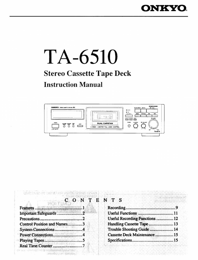 Onkyo TA-6510 User manual