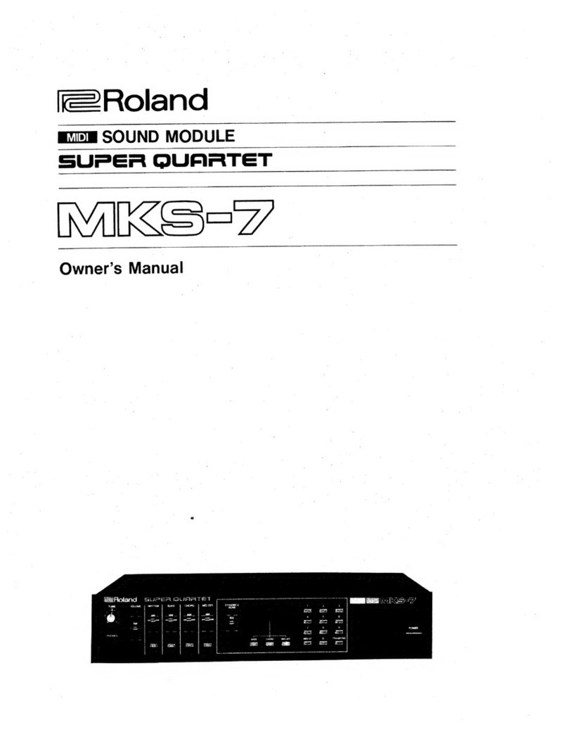 Roland super quartet mks-7 owner's manual