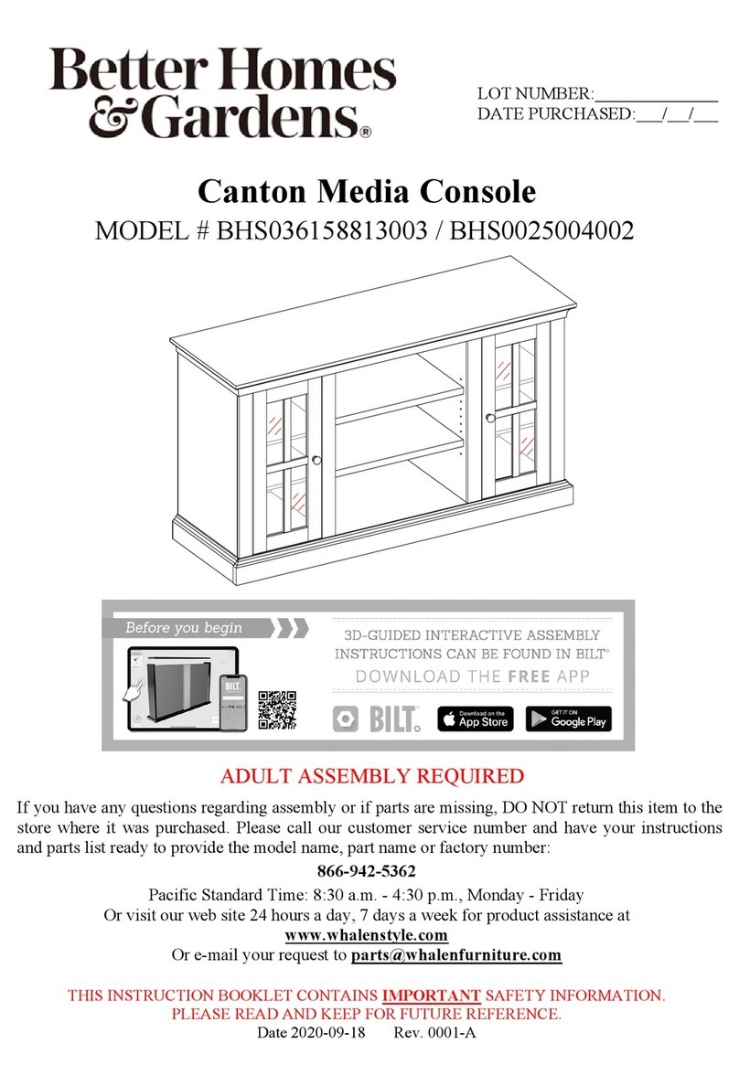 Better Homes and Gardens Canton BHS036158813003 manual Better Homes and Gardens Canton BHS036158813003 manual