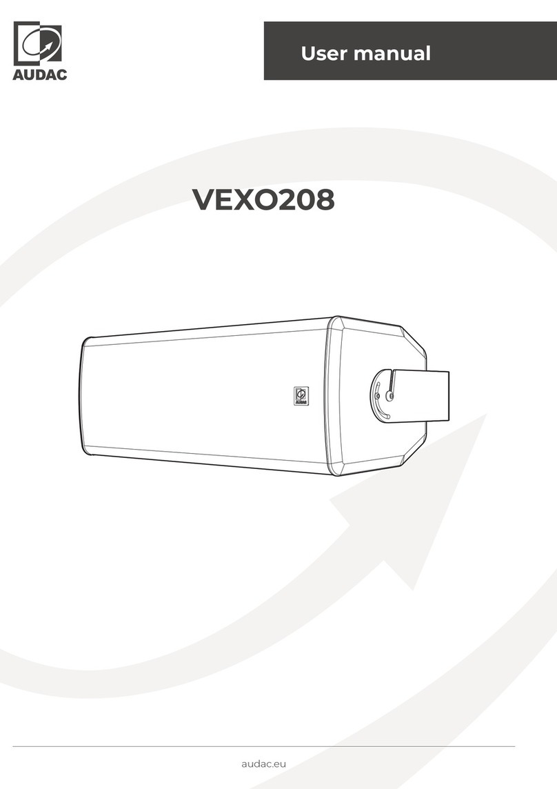 AUDAC VEXO208 User manual
