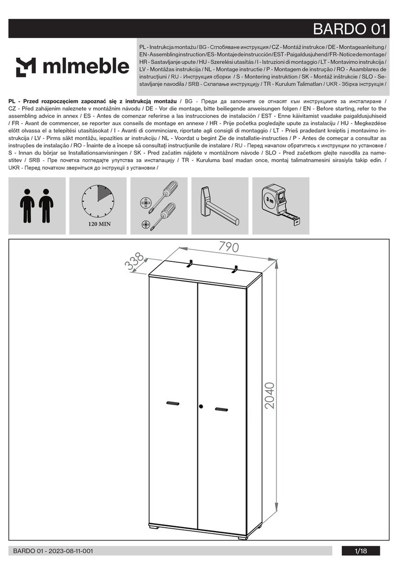 mlmeble BARDO 01 User manual