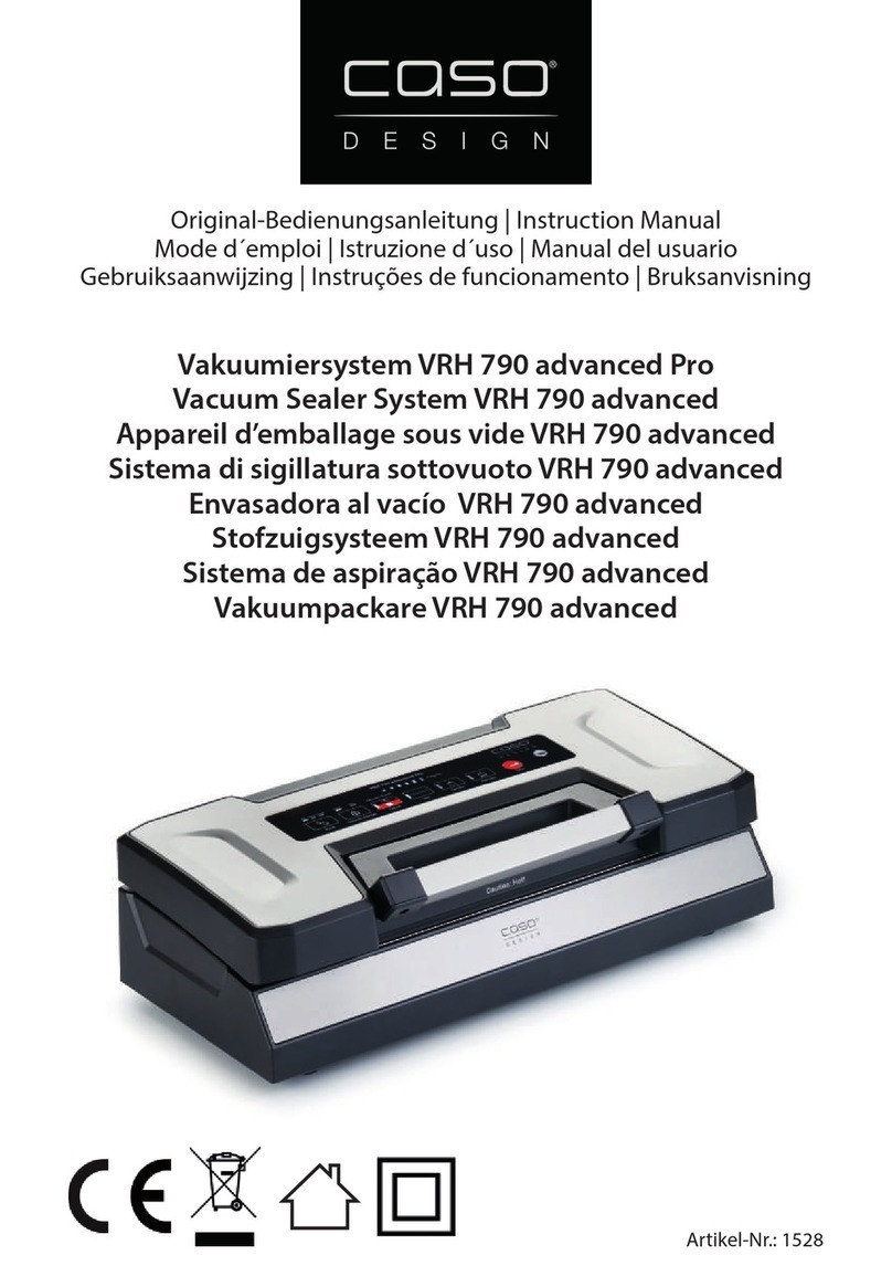 CASO DESIGN VRH 790 advanced User manual