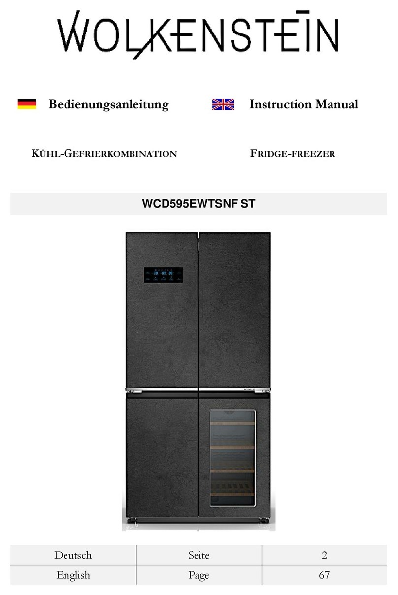 Wolkenstein WCD595EWTSNF ST User manual