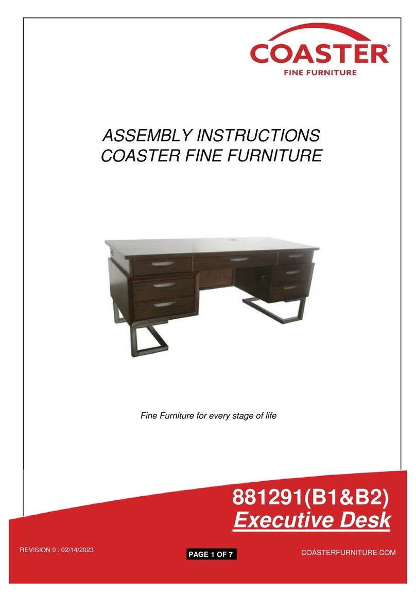 Coaster Marshall 881291 Assembly instructions