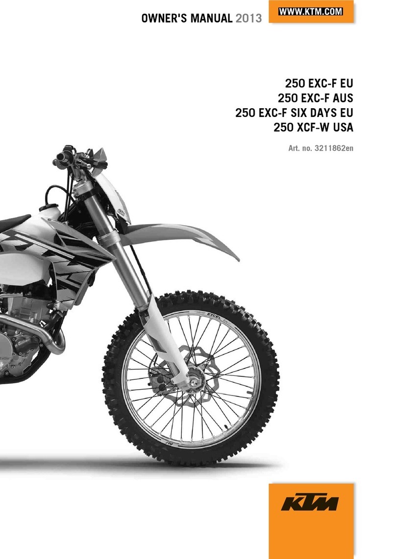KTM 250 EXC-F 2013 owner's manual