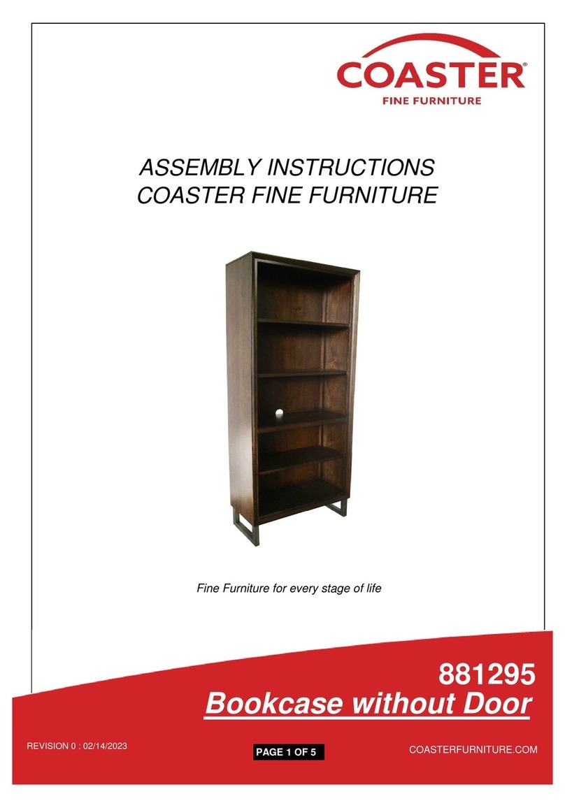 Coaster Marshall 881295 User manual Coaster Marshall 881295 User manual