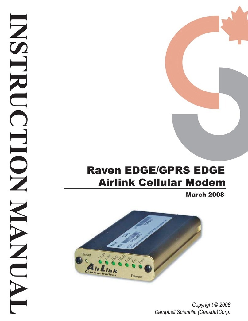 Campbell Airlink Raven instruction manual