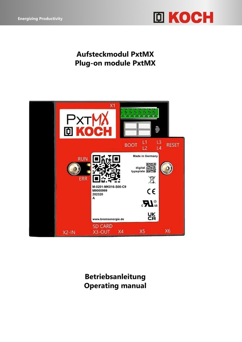 Koch PxtMX operating manual