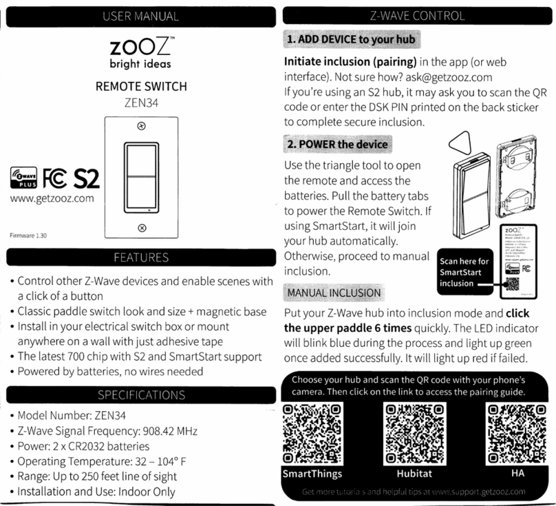 ZooZ ZEN34 user manual