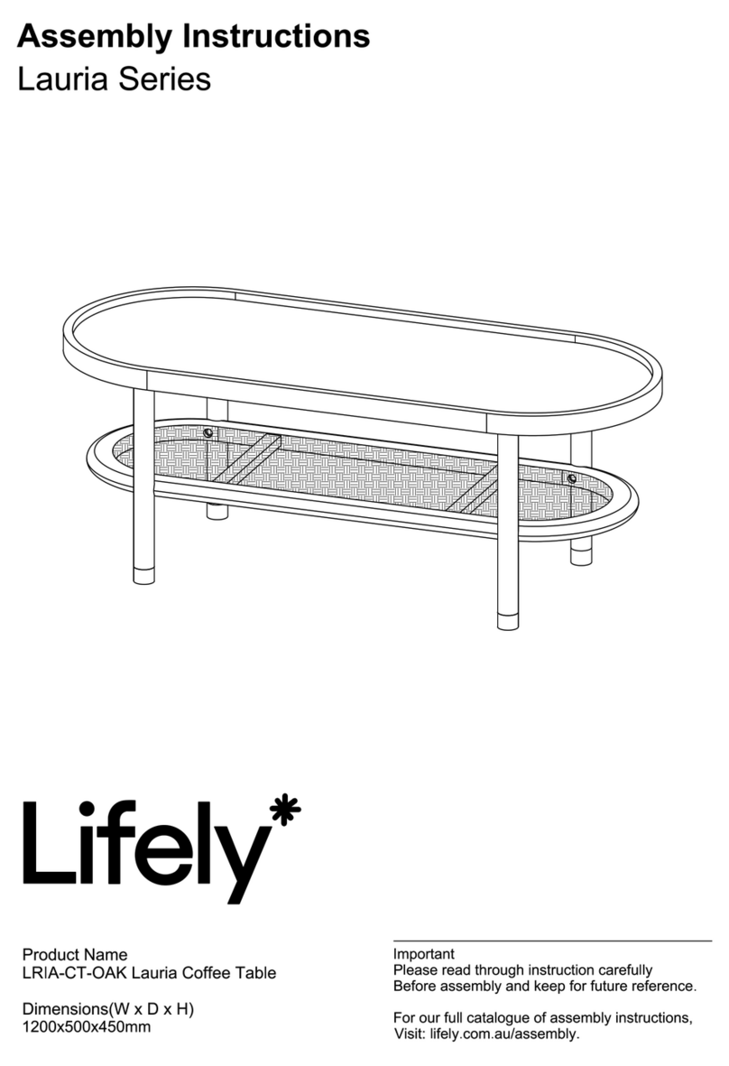 Lifely Lauria LRIA-CT-OAK Assembly instructions