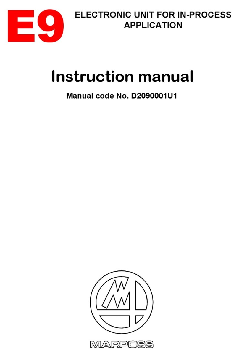 marposs E9 instruction manual