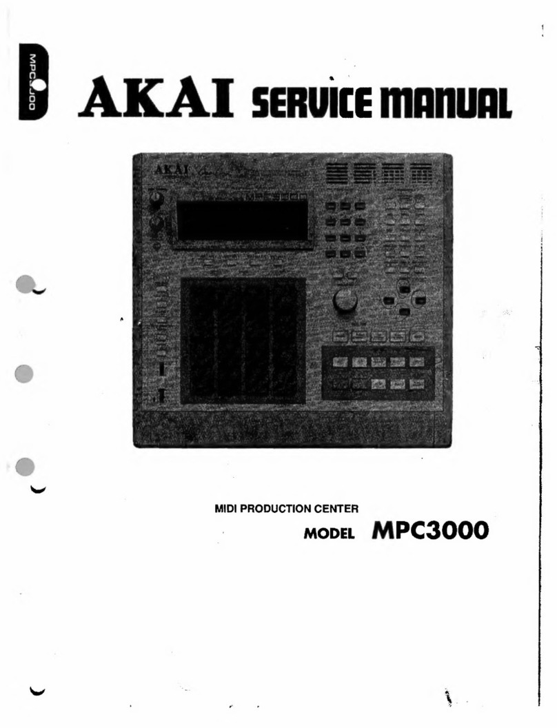 Akai MPC 3000 User manual Akai MPC 3000 User manual