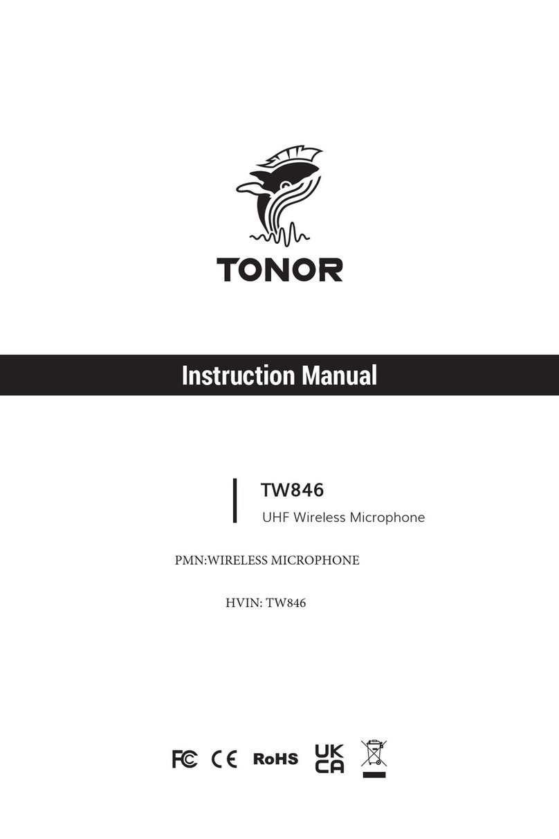 TONOR TW846 instruction manual