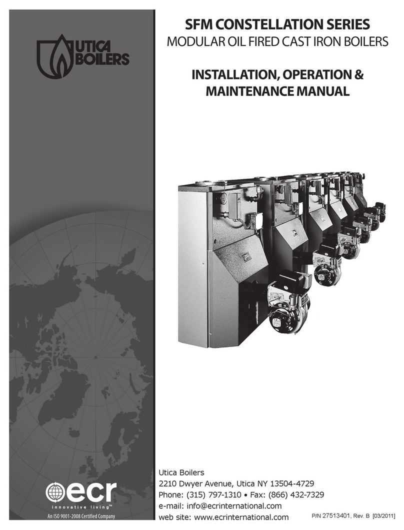 UTICA BOILERS SFM CONSTELLATION Series Instruction manual UTICA BOILERS SFM CONSTELLATION Series Instruction manual