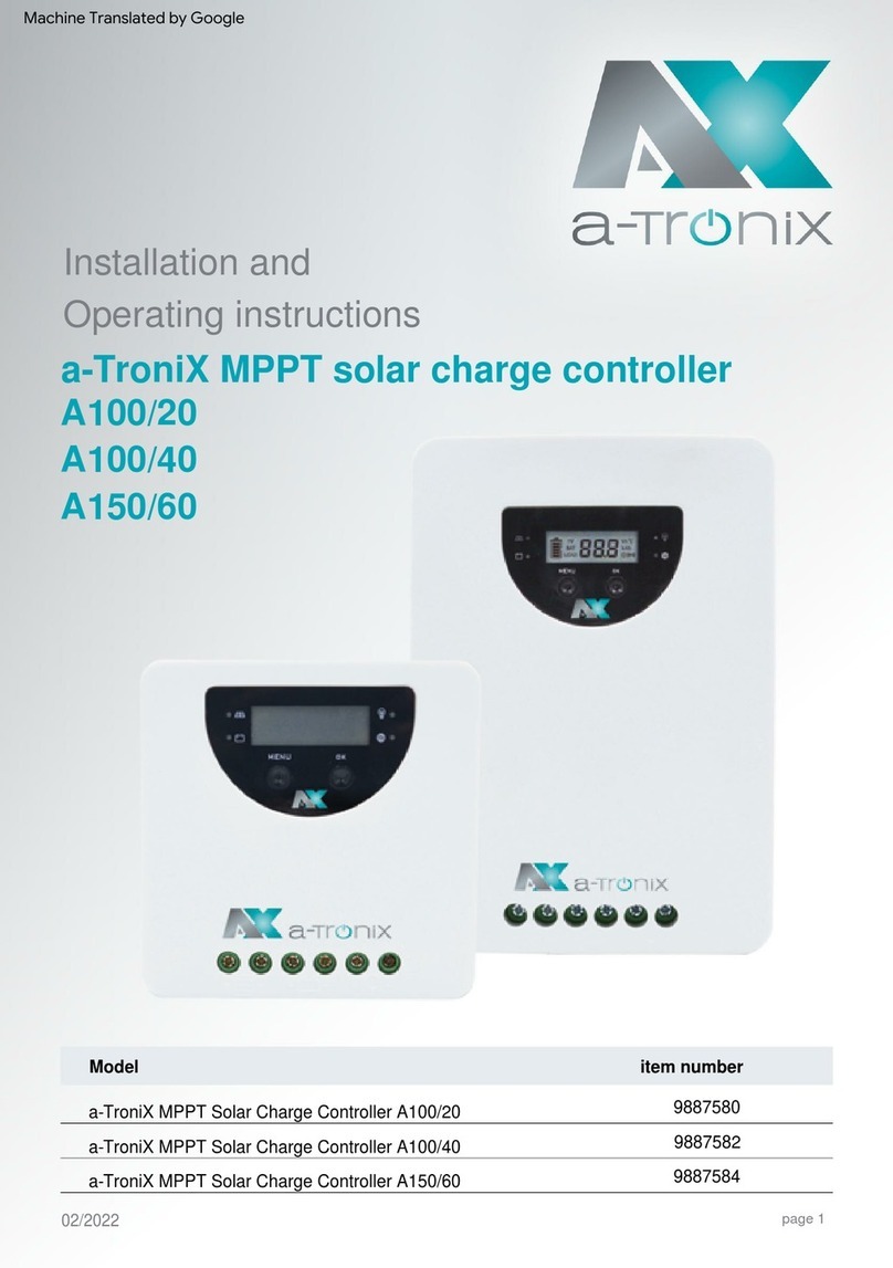 Atronix A100/20 Installation and operating instructions