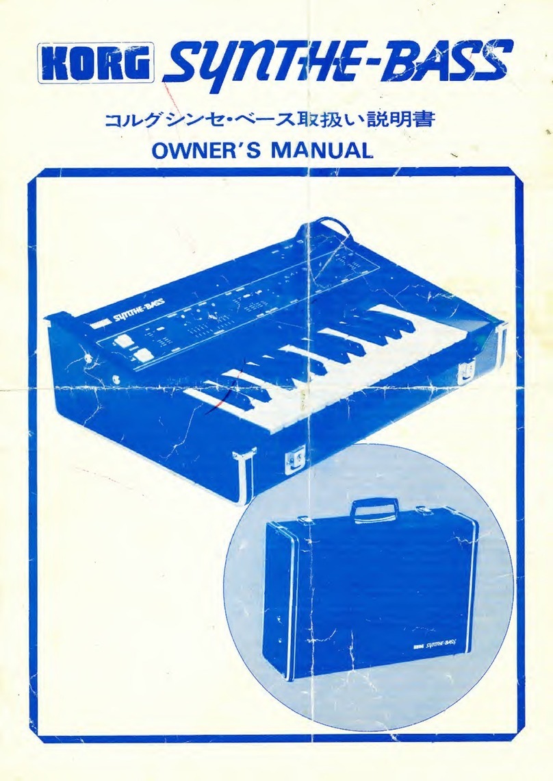 Korg SYNTHE-BASS owner's manual