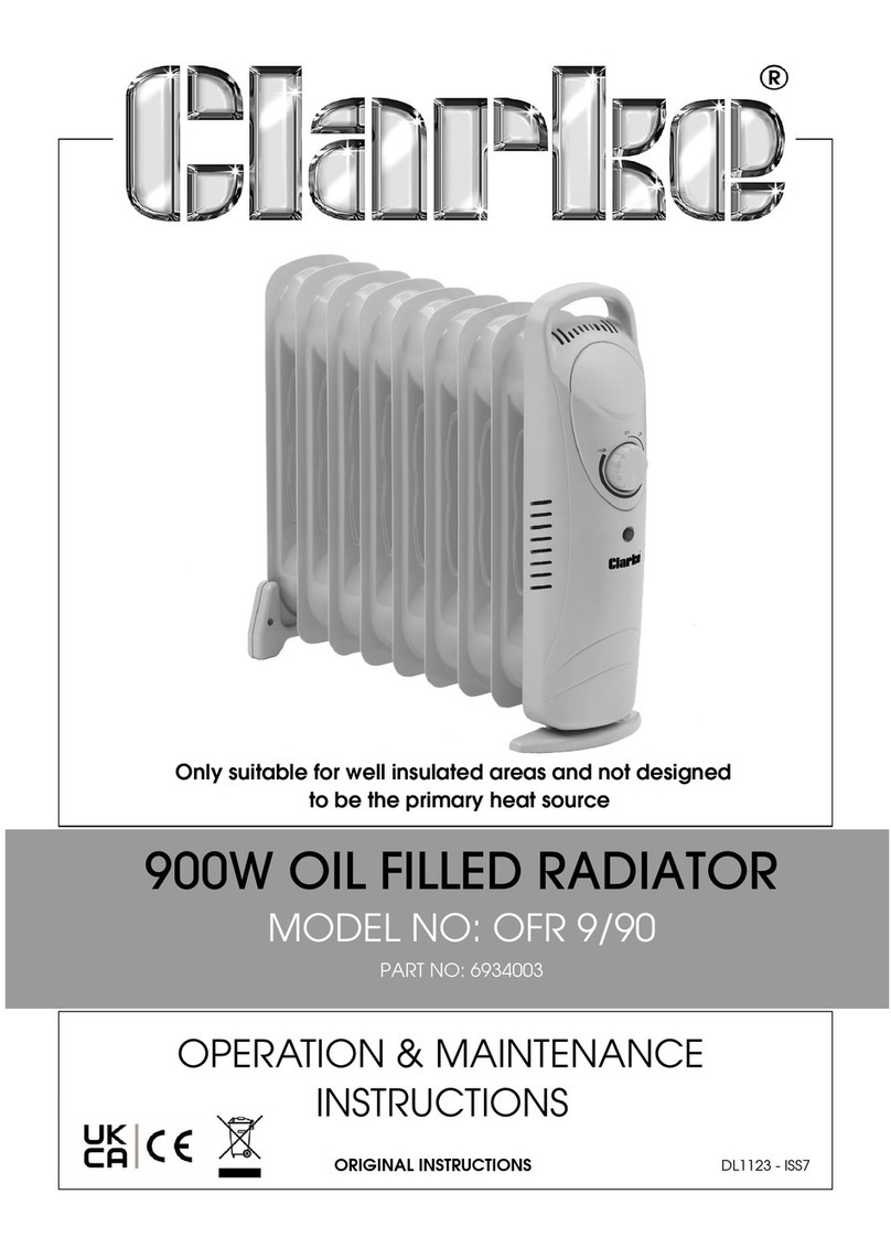 Clarke OFR 9/90 Instruction Manual Clarke OFR 9/90 Instruction Manual