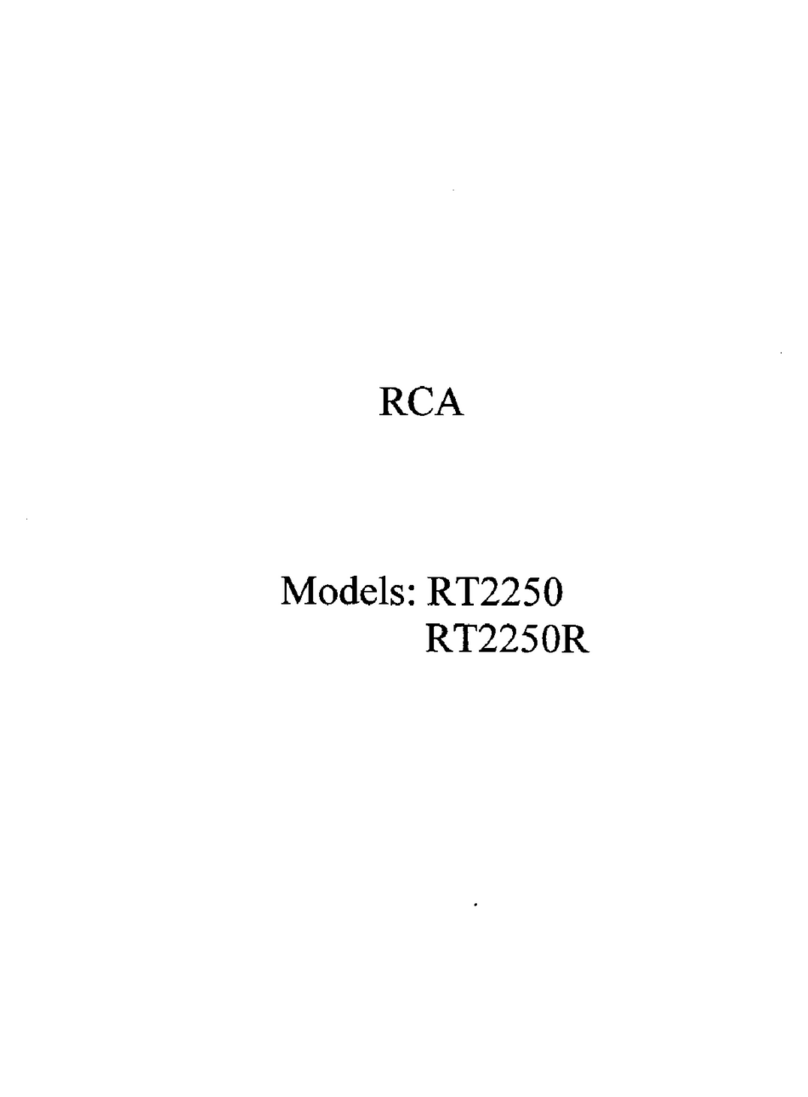 RCA RT2250 User manual