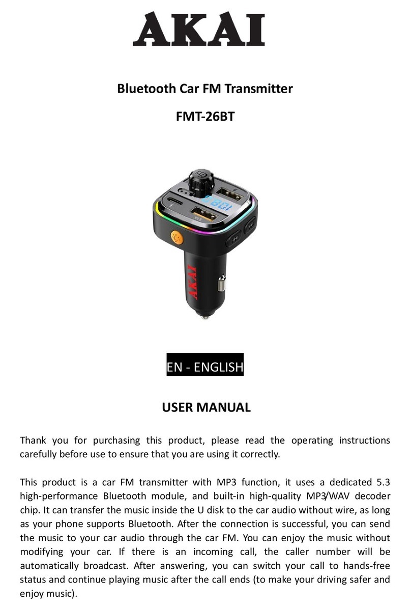 Akai FMT-26BT User manual