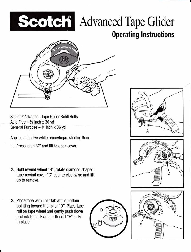 3M Scotch operating instructions