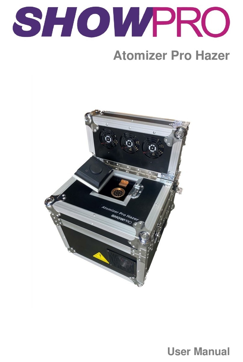 ShowPro Atomizer Pro Hazer user manual