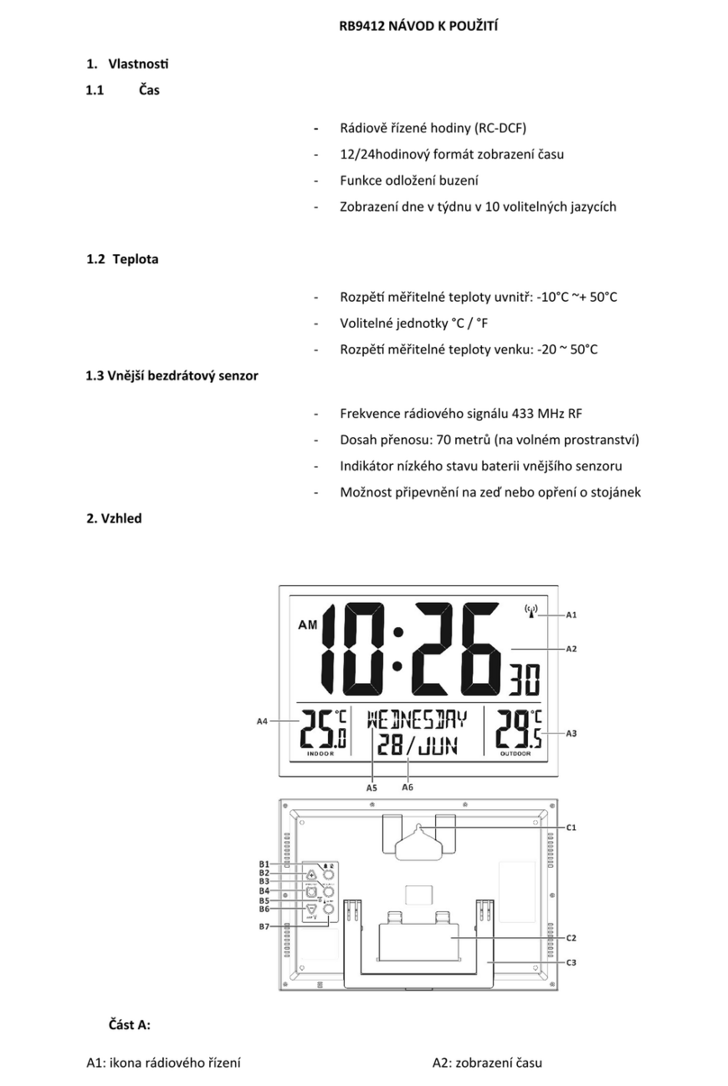 vlahova RB9412 user manual