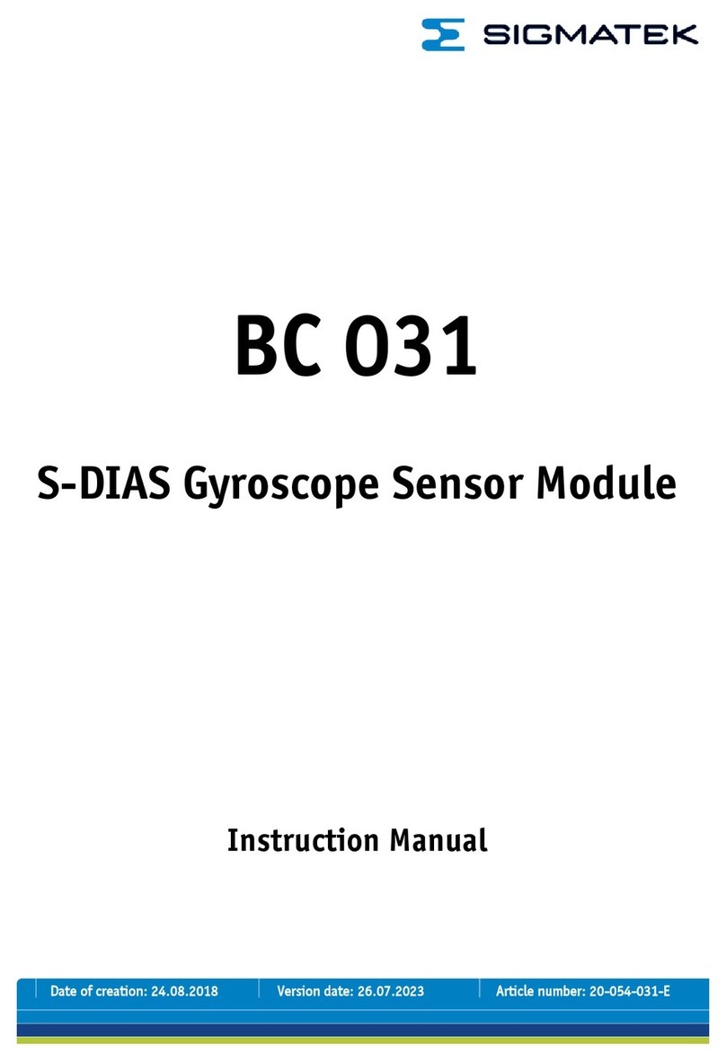 SIGMA TEK BC 031 instruction manual SIGMA TEK BC 031 instruction manual