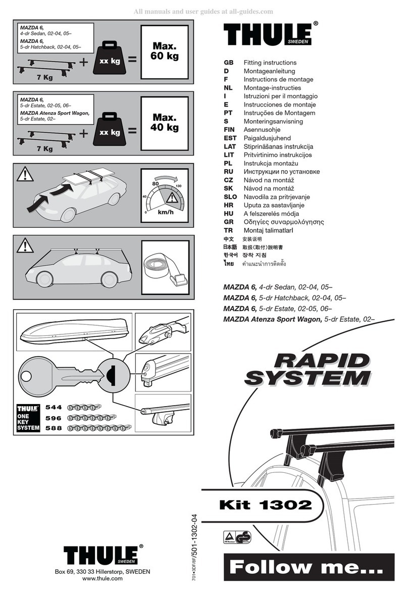 Thule 1302 User manual