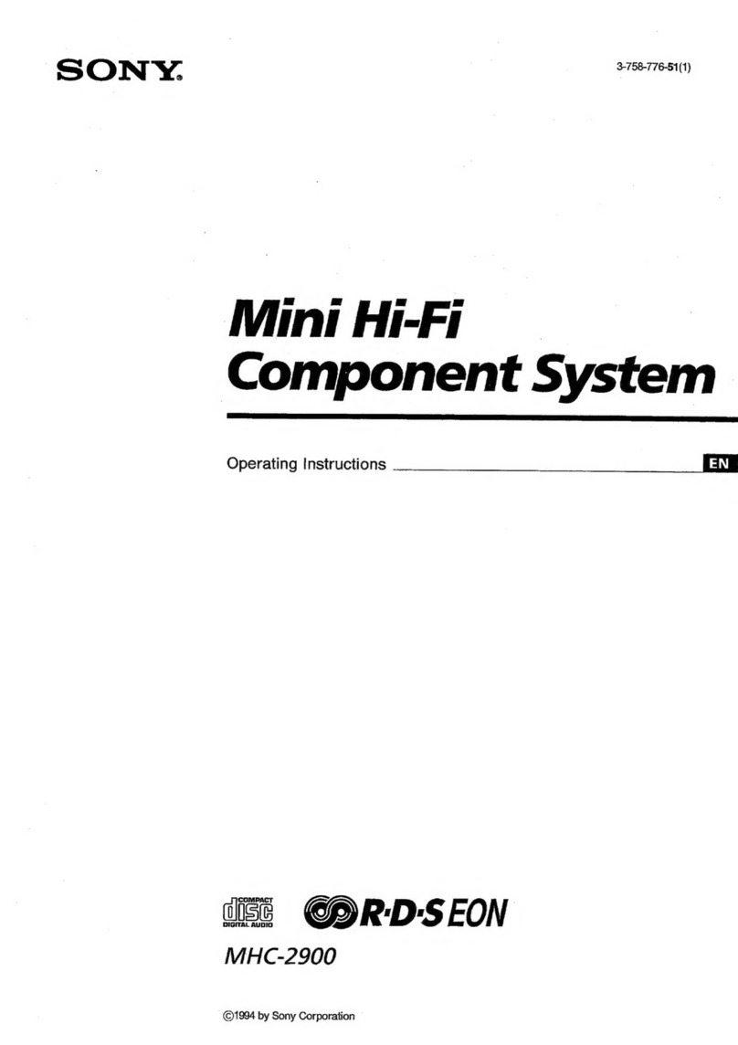 Sony R-D-S EON MHC-2900 User manual