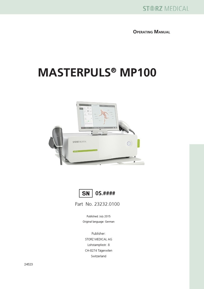 STORZ MEDICAL MASTERPULS MP100 operating manual STORZ MEDICAL MASTERPULS MP100 operating manual