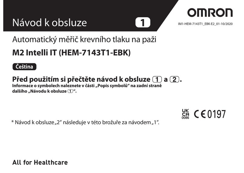 Omron M2 Intelli IT User manual Omron M2 Intelli IT User manual
