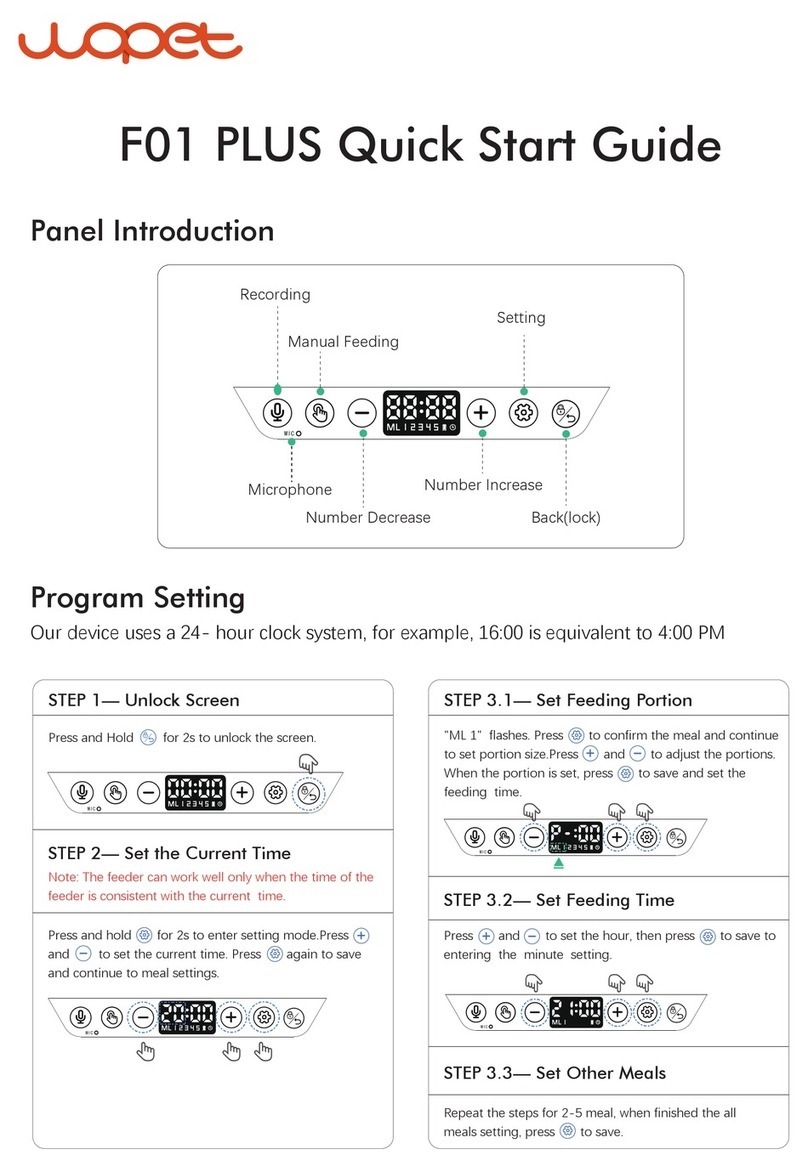 WOPET F01 PLUS User manual