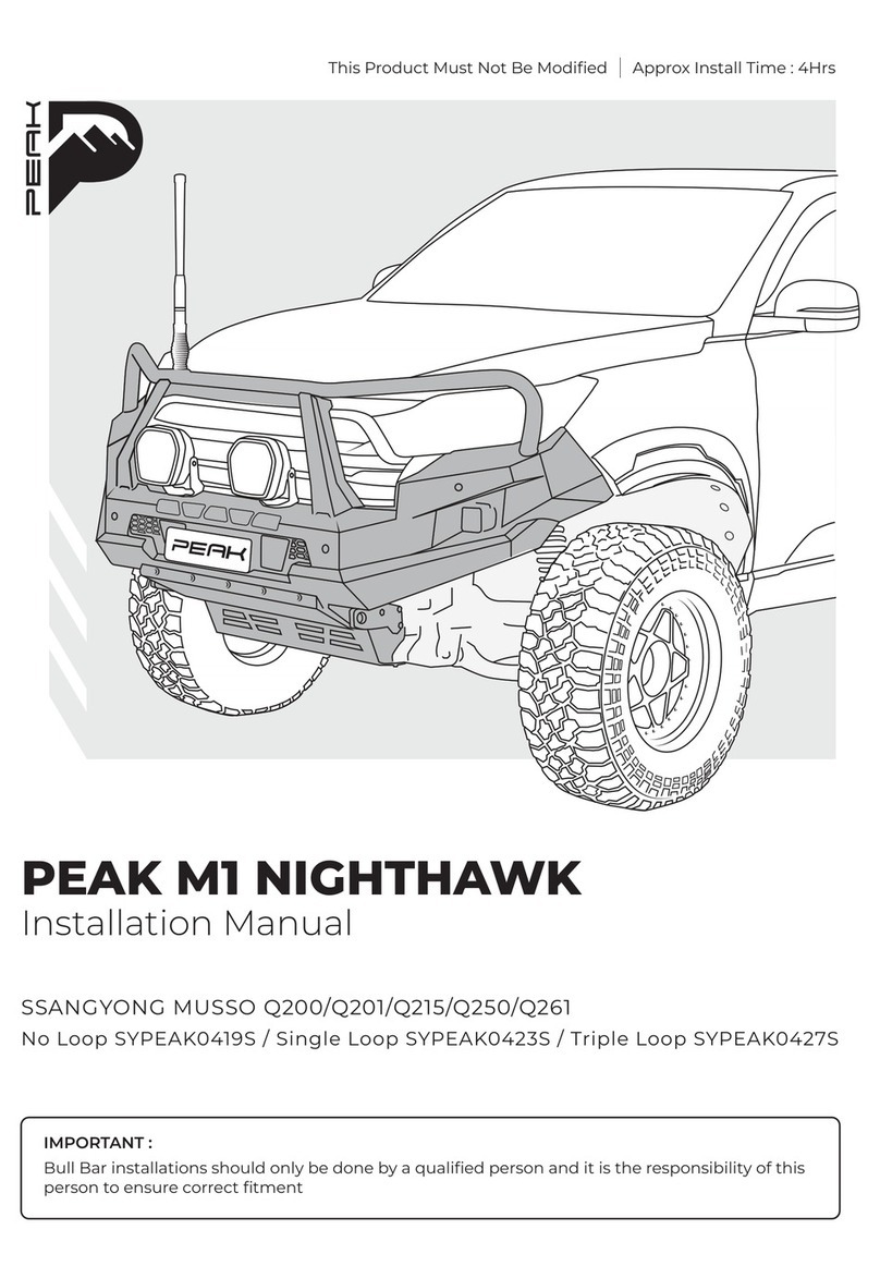 Peak M1 NIGHTHAWK installation manual