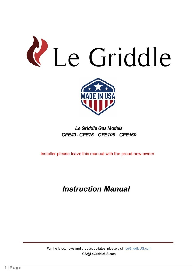 Le Griddle GFE40 instruction manual