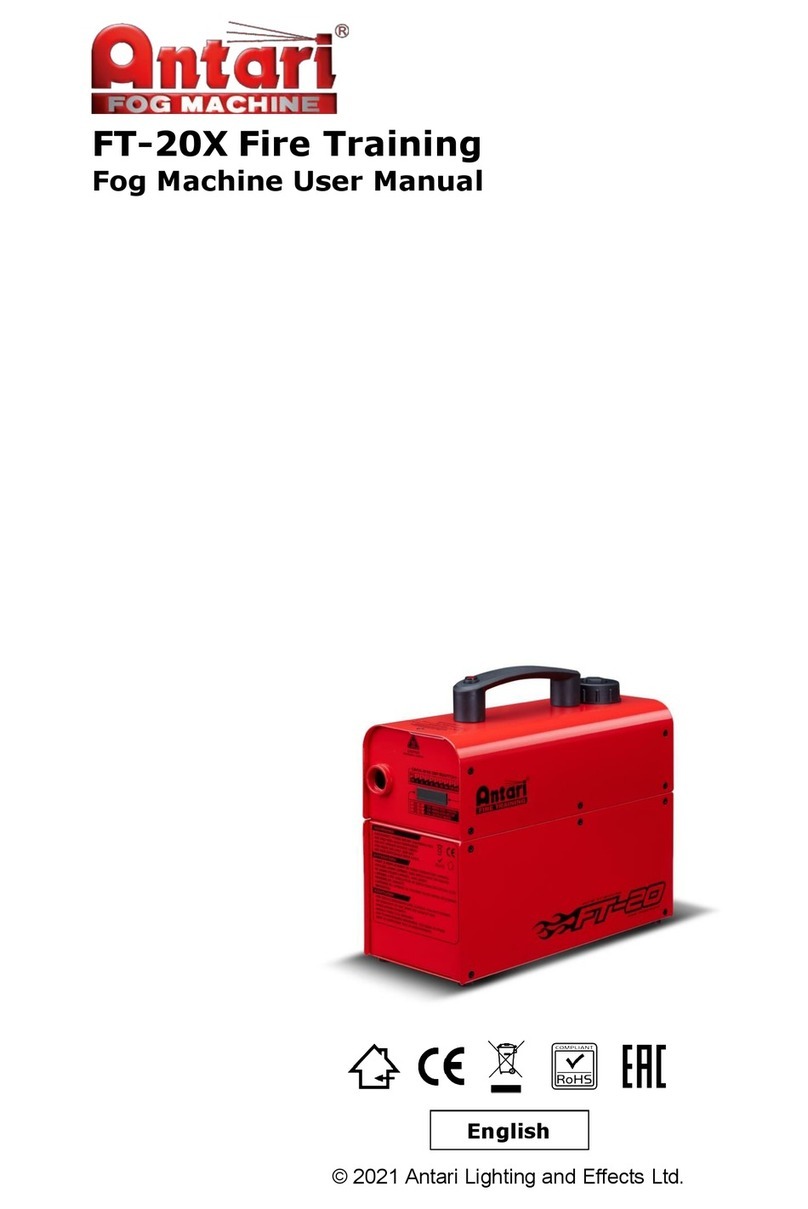 Antari FT-20X User manual
