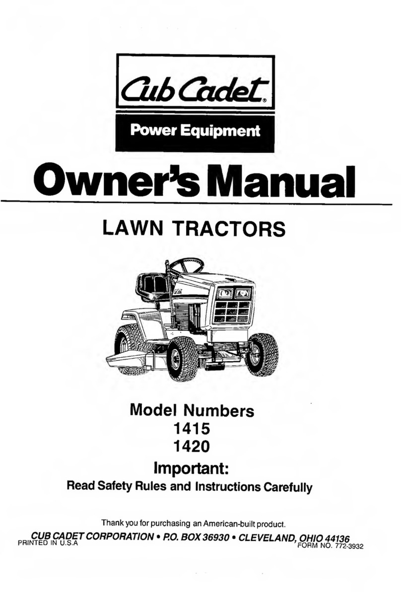 Cub Cadet 1415 User manual Cub Cadet 1415 User manual