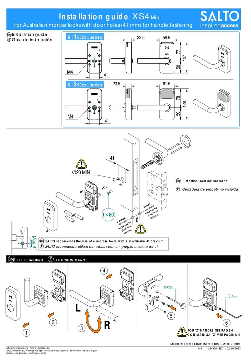 Salto XS4 Mini User manual