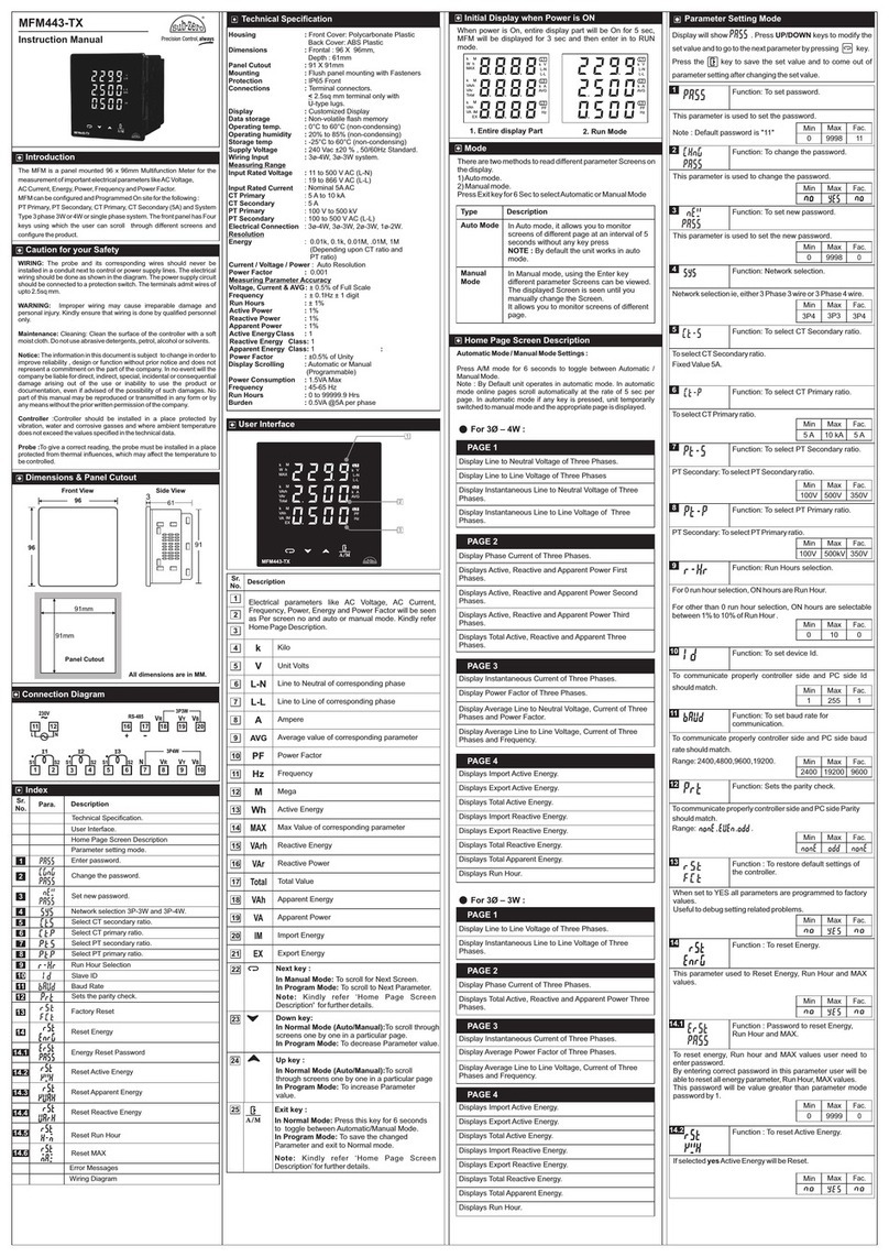 Sub-Zero MFM443-TX User manual