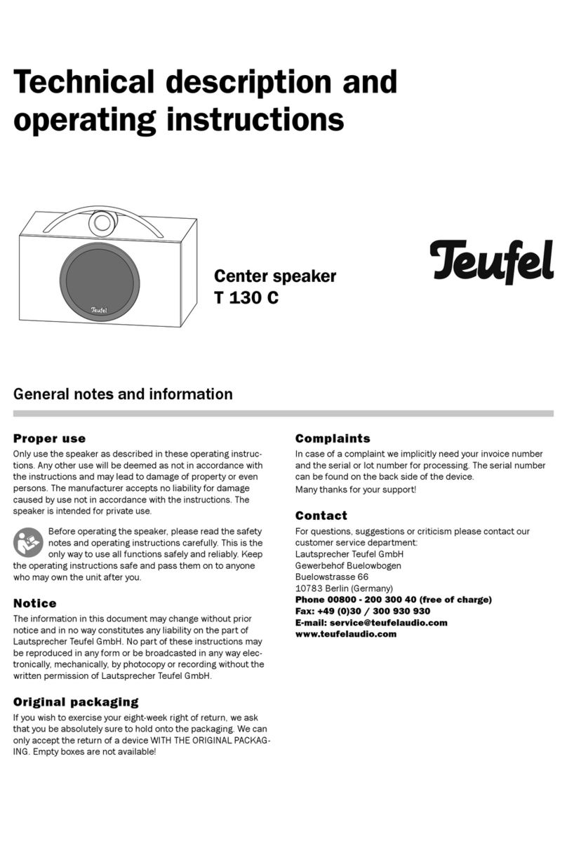 Teufel T 130 C Manual