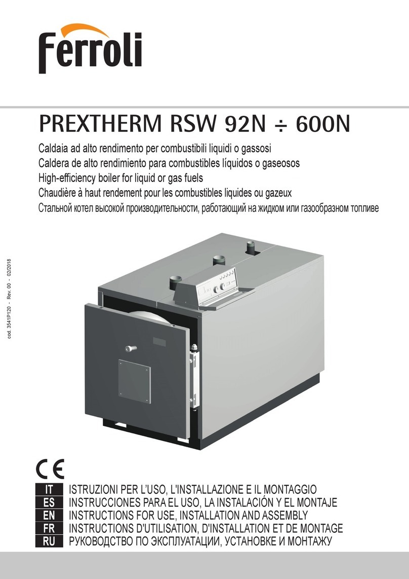 Lamborghini Caloreclima PREXTHERM RSW 92N Instruction for use, installation and assembly