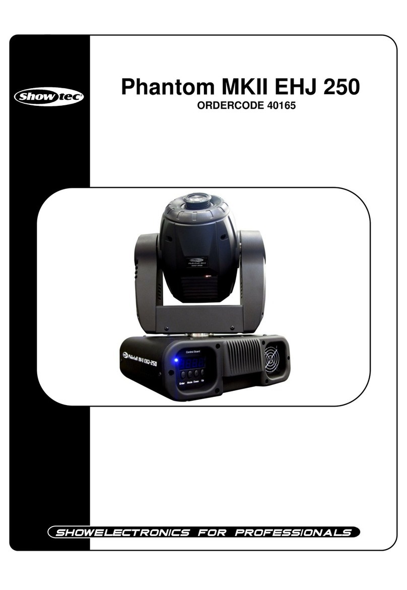 Show Tec Phantom MKII EHJ 250 User manual